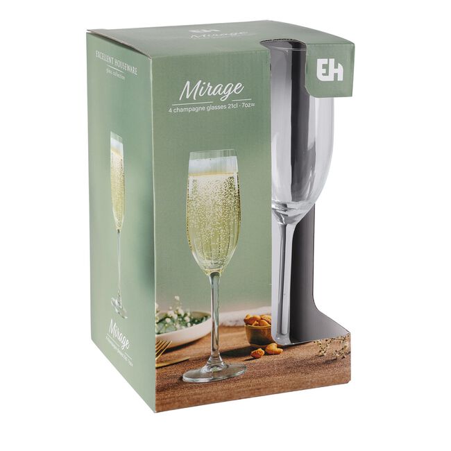 Excellent Houseware Mirage Champagne Glass Set
