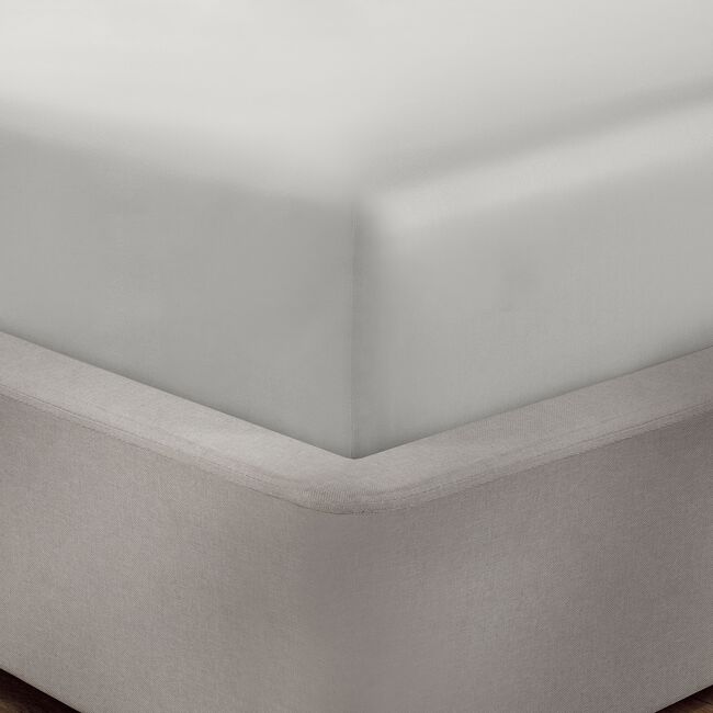 SUPER KING FITTED SHEET 400 Threadcount Bamboo/Cotton Silver