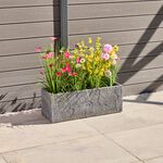 PORTO Large Dark Grey Marble Pot