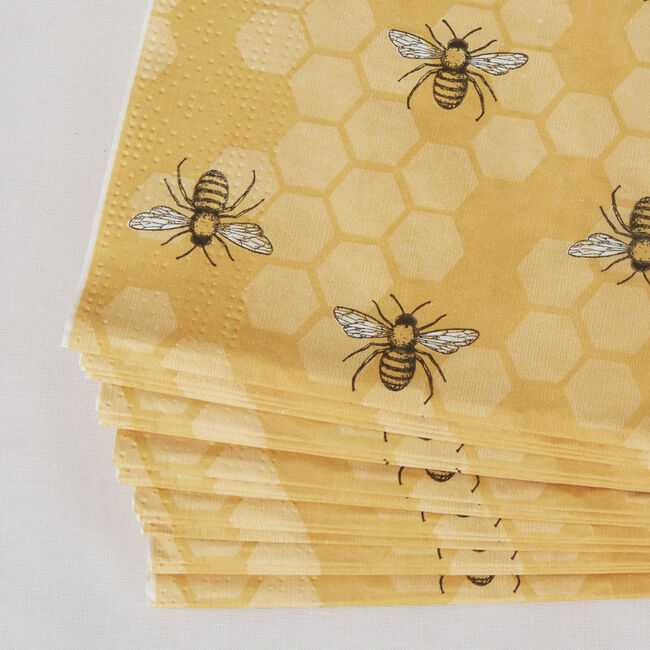 Honey Bees Napkins 20 Pack