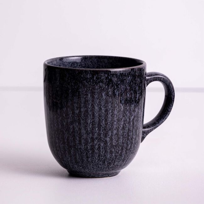 Mason Cash Reactive Linear Black Mug