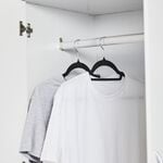 Skinny Velvet Hangers 10 Pack Black