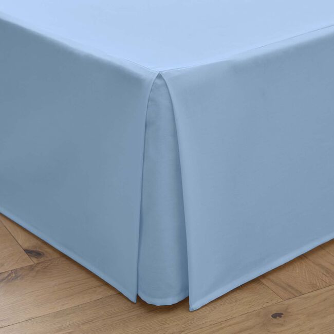 SINGLE PLATFORM VALANCE Luxury Percale Airforce Blue 12H