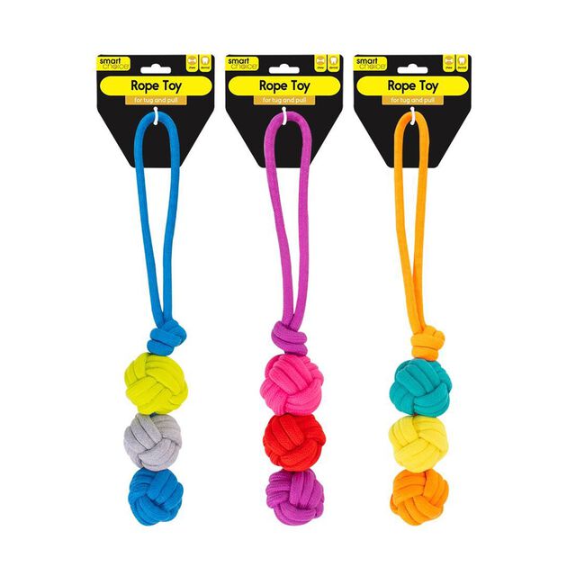 Triple Knot Rope Dog Toy - Assorted 