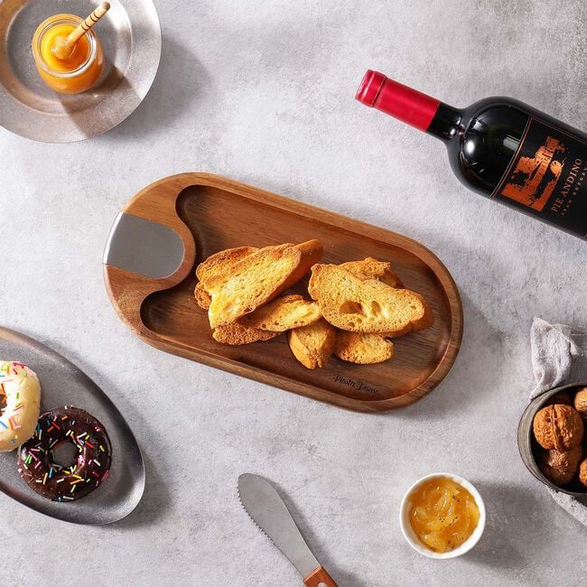 FIESTA HOME ACACIA Small Snack & Dip Tray
