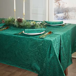 PAISLEY DAMASK GREEN 160x183cm Table Cloth