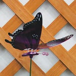 Metallic Butterfly Garden Stake
