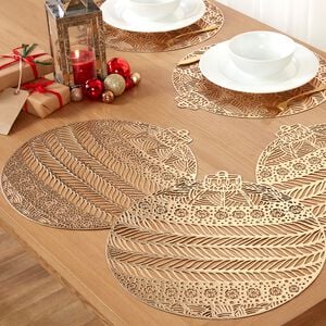 Bauble Placemat - Gold