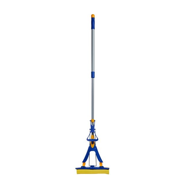 Gleam Clean Sponge Mop & Telescopic Handle