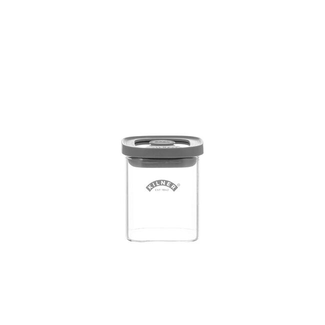 Kilner Fresh Square Glass Spice Jar, 0.16L