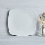 Abney & Croft White Square Dinner Plate