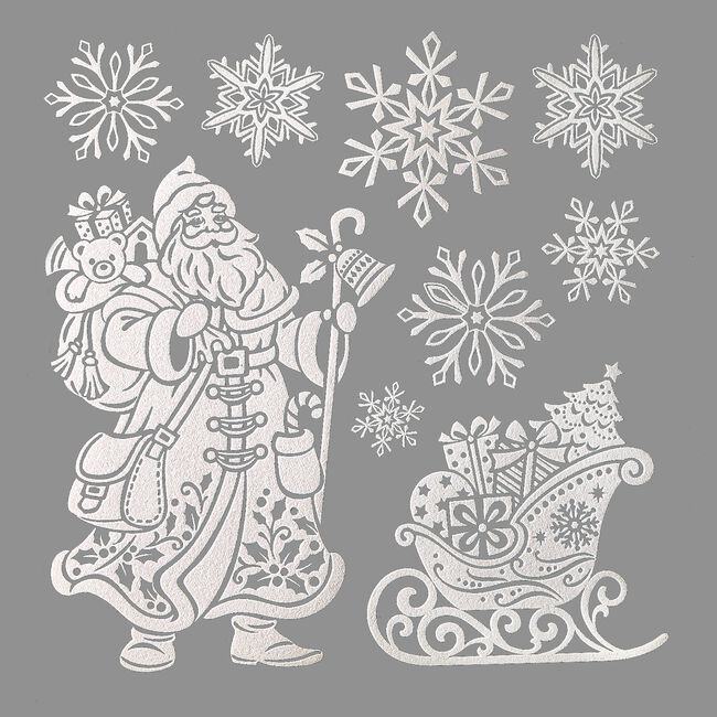 Christmas Snowflakes Themed Window Stickers