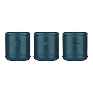 Price & Kensington Set Of 3 Canisters - Teal