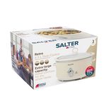 SALTER RETRO CREAM 6.5L Slow Cooker