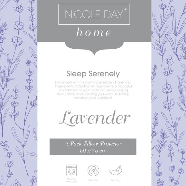 Scented Lavender Pillow Protector 2 Pk
