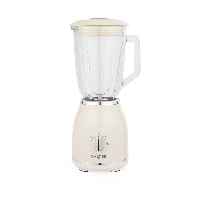 SALTER RETRO CREAM 1.5L Glass Jug Blender