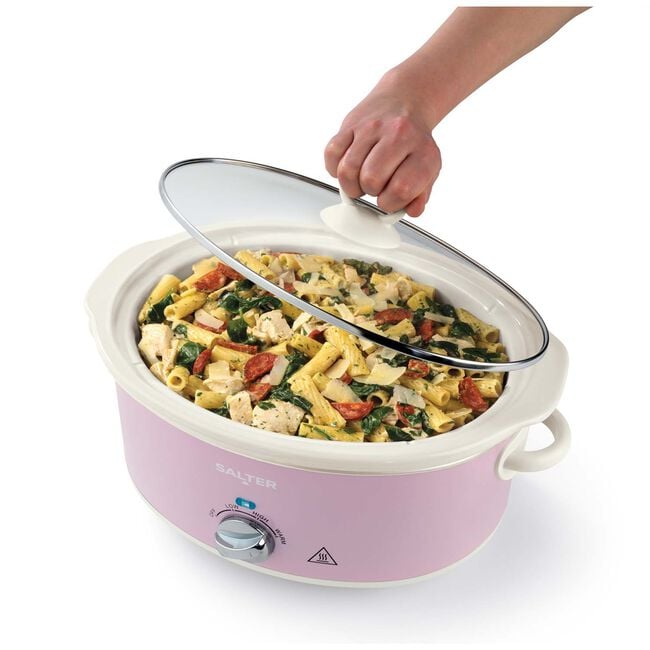 SALTER RETRO PINK 6.5L Slow Cooker