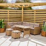 Genoa Rattan Corner Sofa Set