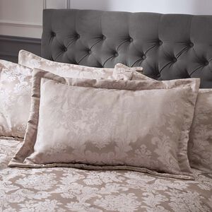CATHERINE LANSFIELD DAMASK JACQUARD CHAMPAGNE 50x75cm Pillowshams