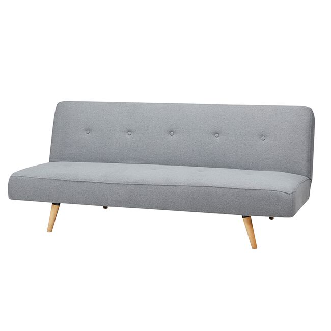 Maya Light Grey Convertible 180cm x 108cm Sofa Bed