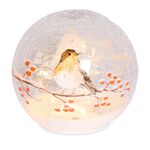 Cashel Living Robin Crackle Effect Ball - 15cm
