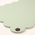 Scallop Wooden Sage 4Pk Placemats