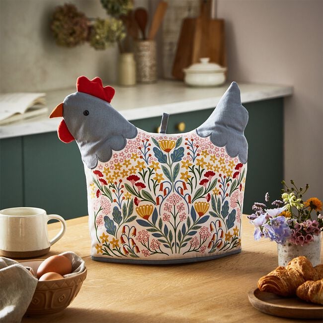 Folk Chicken Shaped Tea Cosy