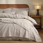 YARD HEBDEN STRIPE MOLE/STONE 150x200cm Bedspread 