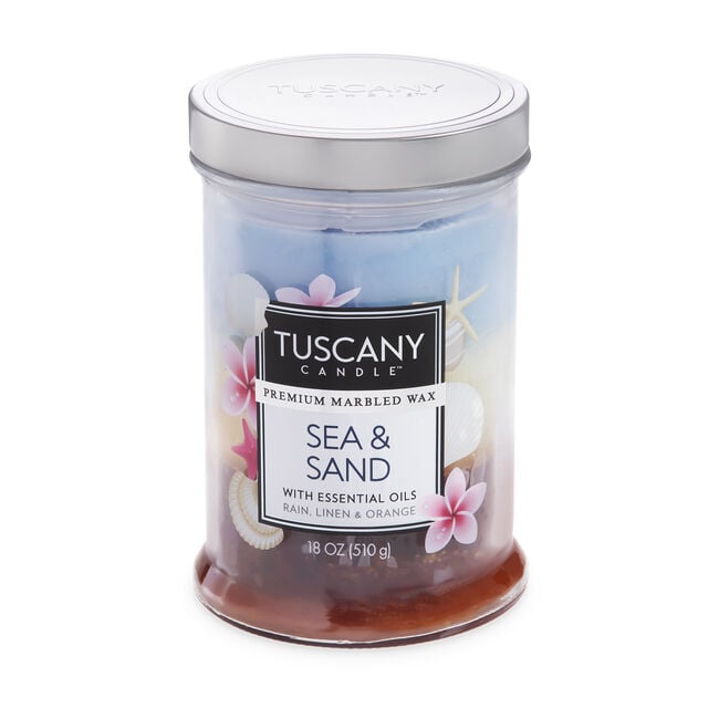 Tuscany Triple Pour Candle Sea & Sand 18oz