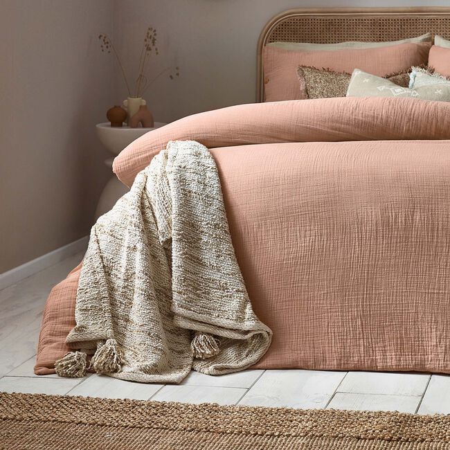 SINGLE DUVET COVER Lark Pink Clay