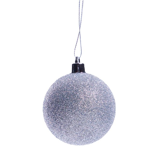 Silver Bauble Set - 20 Pack