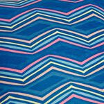 Indoor Outdoor Zag Navy Cushion