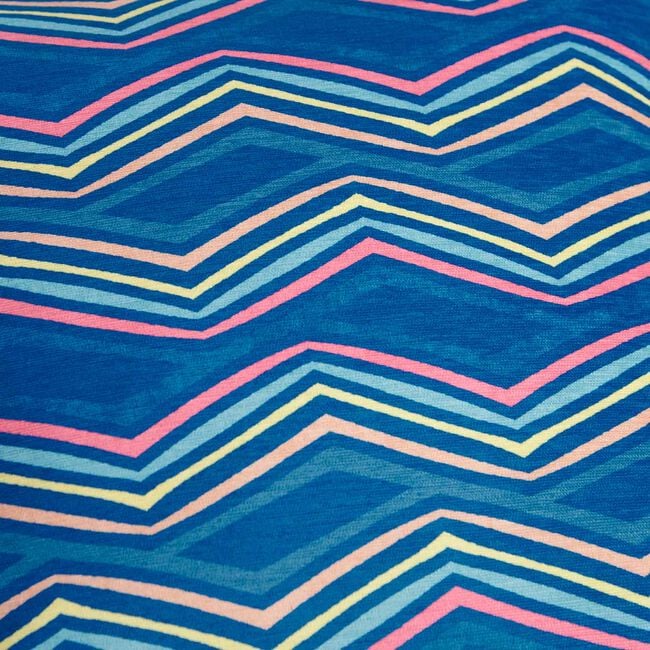 Indoor Outdoor Zag Navy Cushion