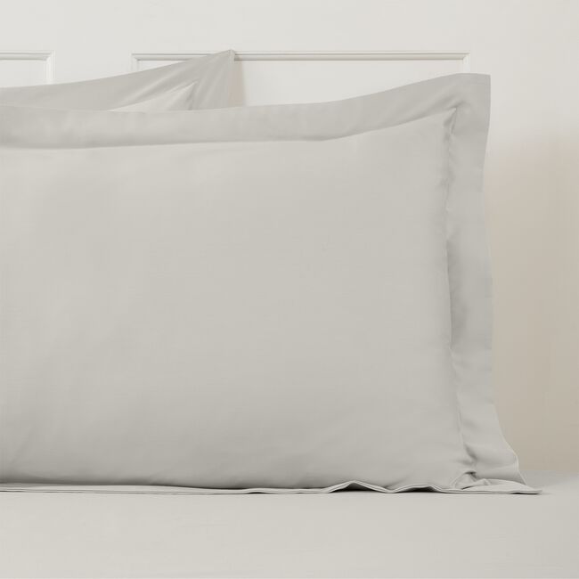OXFORD PILLOWCASE PAIR 400 Threadcount Bamboo/Cotton Silver