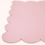 SCALLOP LEATHER Lilac Placemat