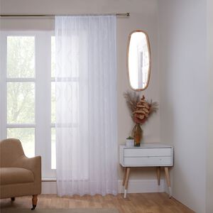 HEIDI EMBROIDERED ECO WHITE 140X122cm Voile 