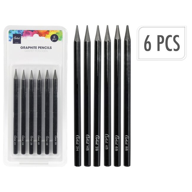 Graphite Woodless Penicls - Set of 6
