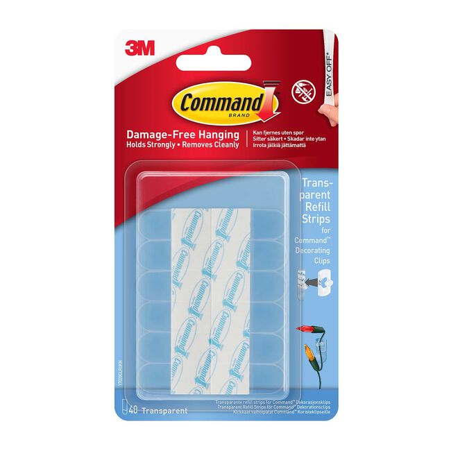 Command™ 3M Mini Clear Refill Strips