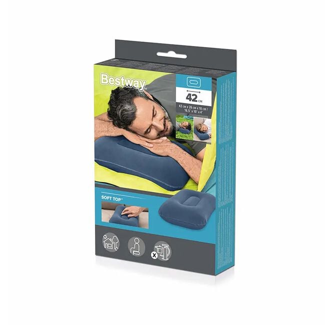 Inflatable Flocked Air Pillow