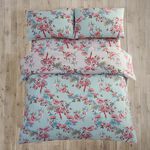 SINGLE DUVET COVER Danae Green/Nat