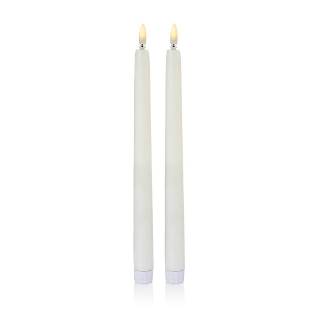Flickabright LED Set of 2 Taper Candles