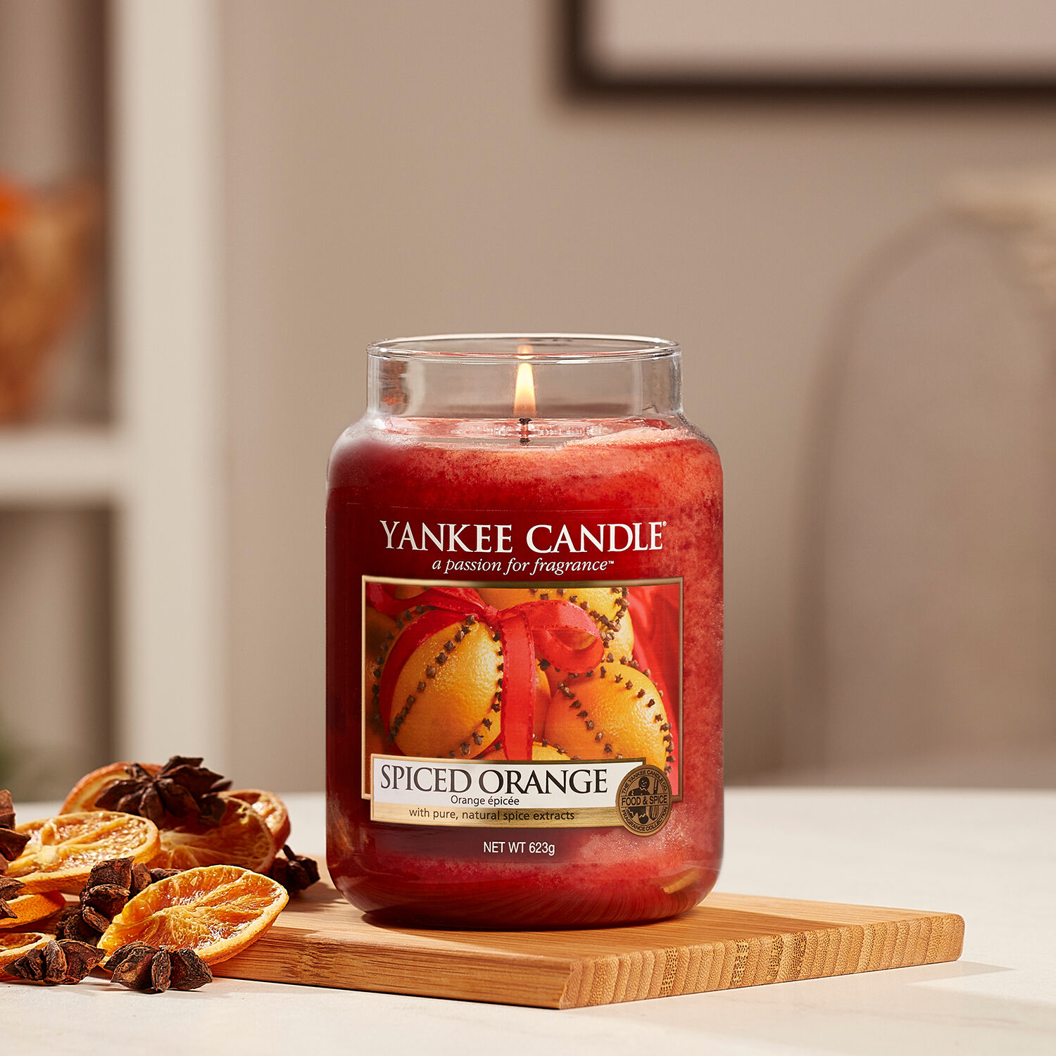 Yankee Candle Spiced Orange Candle Jar - Orange