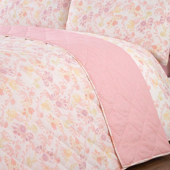 Poppie Bedspread 200cm x 220cm - Pink