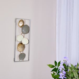 Circular Motion Metal Wall Art 20.3cm x 50.2cm
