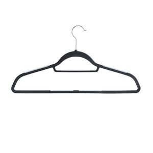 Skinny 10 Pack  Black Hangers with Anti Slip