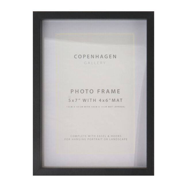 4x6''COPENHAGEN BLACK Photo Frame