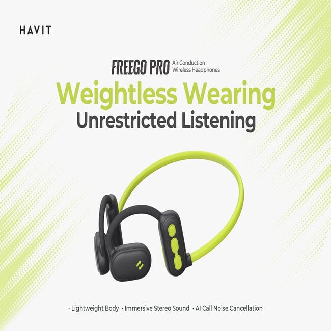 HAVIT Neckband Earphone Green
