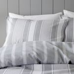 BIANCA SINGLE DUVET COVER Brushed Ticking Stripe