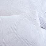 SINGLE DUVET COVER Damask Jacquard White