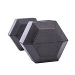Body Go Rubber Hex Dumbbell 7.5kg
